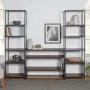 Тумба підставка для TV у стилі Loft NS-2107 1930x1600x320 мм Черный