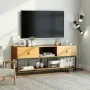 Тумба подставка для TV в стиле Loft NS-2109 580x1100x300 мм Черный