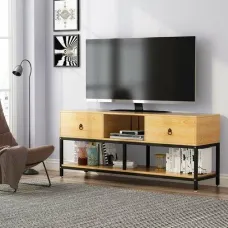 Тумба підставка для TV у стилі Loft NS-2109 580x1100x300 мм Черный Тумба підставка для TV у стилі Loft NS-2109 580x1100x300 мм Черный