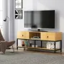 Тумба подставка для TV в стиле Loft NS-2109 580x1100x300 мм Черный