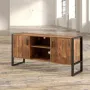 Тумба підставка для TV у стилі Loft NS-2110 730x1500x450 мм Черный