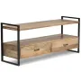 Тумба підставка для TV у стилі Loft NS-2123 690x1500x400 мм Черный