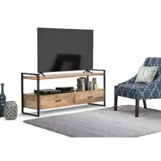 Тумба подставка для TV в стиле Loft NS-2123 690x1500x400 мм Черный