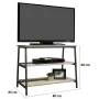 Тумба підставка для TV у стилі Loft NS-2140 630x800x450 мм Черный