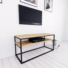 Тумба підставка для TV у стилі Loft NS-2142 730x1100x350 мм Черный Тумба підставка для TV у стилі Loft NS-2142 730x1100x350 мм Черный