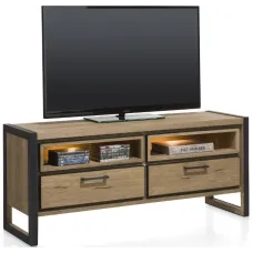 Тумба підставка для TV у стилі Loft NS-2149 630x1400x420 мм Черный