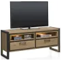 Тумба підставка для TV у стилі Loft NS-2149 630x1400x420 мм Черный