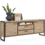 Тумба підставка для TV у стилі Loft NS-2152 690x1220x350 мм Черный