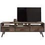 Тумба підставка для TV у стилі Loft NS-2161 630x1200x350 мм Черный