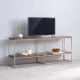 Тумба підставка для TV у стилі Loft NS-2170 730x1600x300 мм Золотой