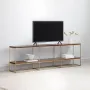 Тумба подставка для TV в стиле Loft NS-2171 730x2400x300 мм Золотой