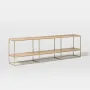 Тумба подставка для TV в стиле Loft NS-2171 730x2400x300 мм Золотой
