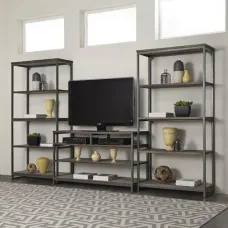 Тумба-стелаж для TV у стилі Loft NS-2176 830x1350x500 мм Черный Тумба-стелаж для TV у стилі Loft NS-2176 830x1350x500 мм Черный