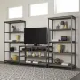 Тумба-стелаж для TV у стилі Loft NS-2176 830x1350x500 мм Черный