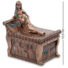 Декоративна шкатулка-Статуетка Цариця Клеопатра Veronese AL32794 Декоративна шкатулка-Статуетка Цариця Клеопатра Veronese AL32794