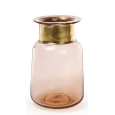 Ваза настільна для квітів Ancient Glass настільна діаметр 13х20 см, янтарне скло Bona DP41694 Ваза настільна для квітів Ancient Glass настільна діаметр 13х20 см, янтарне скло Bona DP41694