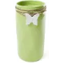 Ваза настільна для квітів Flowers Garden Метелик 26 см ceramic, зелений Bona DP41722