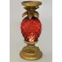 Подсвечник Adeola Ананас 14.7х14.7х32.5 см с LED-подсветкой рубин Bona DP43337