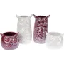 Ваза ceramic Сова 10см, перловий бордовий Bona DP67955