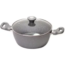 Кастрюля Kamille Grey Gotland 4л с гранитным антипригарным покрытием DP36555