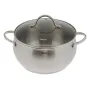 Кастрюля Fissman Martinez 1.8л пузатая из нержавеющей стали DP36639