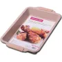 Форма для выпечки Kamille Marble 46х30х6см с силиконовыми ручками DP37141