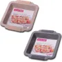 Форма для выпечки Kamille Marble 30.3х26.7х6см с силиконовыми ручками DP37143
