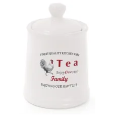 Банка Bona керамическая Toskana Family TEA 650 мл для хранения сыпучих продуктов DP37760
