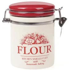 Банка Bona керамическая Английский Шиповник FLOUR 600 мл с металлической затяжкой DP37780 Банка Bona керамическая Английский Шиповник FLOUR 600 мл с металлической затяжкой DP37780