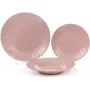 Набор Bona 6 обеденных тарелок Leeds Ceramics диаметр 27.5см каменная керамика Розовые DP40081