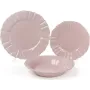 Набор Bona 6 обеденных тарелок Leeds Ceramics SUN диаметр 26см каменная керамика Розовато-пепельный DP40086
