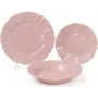 Набор Bona 6 десертных тарелок Leeds Ceramics SUN диаметр 20см каменная керамика Розовые DP40087