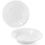 Набор Bona 6 глубоких тарелок Leeds Ceramics SUN диаметр 23см каменная керамика Белые DP40161