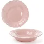 Набор Bona 6 глубоких тарелок Leeds Ceramics SUN диаметр 23см каменная керамика Розовые DP40162