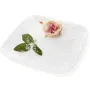 Набор Bona 2 фарфоровые подставные тарелки Rose 30x30см Белый фарфор DP40184