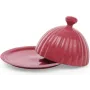 Масленка ceramic Артемида круглая диаметр 14 см клубничная Bona DP41348