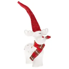 Фігурка ceramic декоративна Олень у шапці 158 см Bona DP42897 Фігурка ceramic декоративна Олень у шапці 158 см Bona DP42897