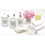 Емкость Bona LE BAIN Silver диаметр 10.5х18.5 см для средств гигиены фарфор DP43448