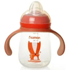 Бутылочка для кормления детская Baby Хитрый лис 260 мл с ручками Fissman DP43977