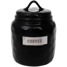 Банка Bona фарфор Necollie Coffee 1500 мл Черная DP77586