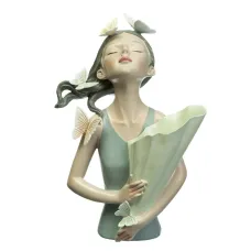 Фігурка Дівчина Girl in gray 32х20х13 см Lefard AL97900 Білий Фігурка Дівчина Girl in gray 32х20х13 см Lefard AL97900 Білий