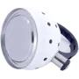 Чайник 2л из нержавеющей стали со свистком в горошек белый Kamille DP112953