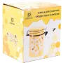 Керамическая Банка Bona с металлической затяжкой 650 мл Yellow DP113594