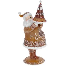 Фігурка новорічна Санта brown 43 см Bona DP113728 Фігурка новорічна Санта brown 43 см Bona DP113728