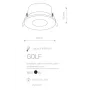Точечный светильник для ванной GOLF BK Nowodvorski 8376