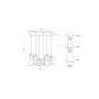 Люстра MARCO SILVER 5 TK-Lighting 3359