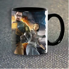 Чашка Fan Girl Халф Лайф Half-Life New (14432) 330 мл Чорний
