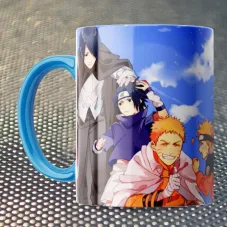 Чашка Fan Girl Саске Сакура та Наруто дорослі та діти - Naruto New (14561) 330 мл Різнокольоровий