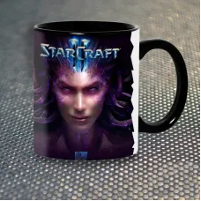 Чашка Fan Girl Сара Керріган Стар Крафт Starcraft 2 New (14389) 330 мл Чорний