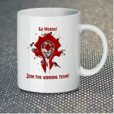 Чашка Fan Girl Орда Horde World of Warcraft New (14387) 330 мл Белый